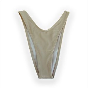 Nude High Rise Bikini Bottoms